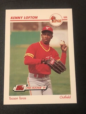 1991 Line Drive Pre-Rookie AAA Kenny Lofton #614 Rookie RC - Image 1 of 2