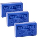 3 x 125g - Blueberry - French Soaps - with Shea Butter - Savon de Marseille
