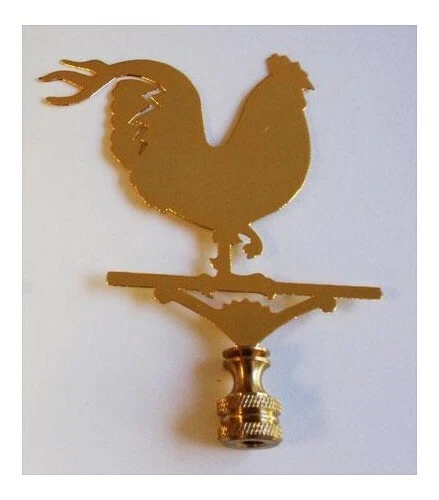 Lámpara de gallo decorativa naturaleza campo granja acabado latón pulido 919 Foto 1 de 1