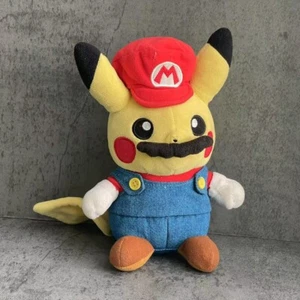 Nintendo Mario x Pikachu Pokemon Center 8,5" Peluche Originale 2018 Gioco Anime - Foto 1 di 8