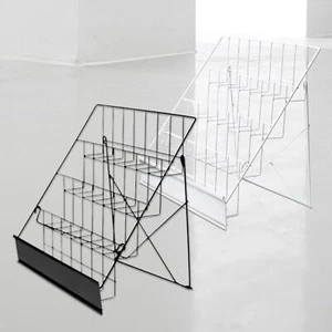 Book Signing Rack Book Display Rack Newspaper Family Study Galleries 4 Tiered - Picture 1 of 14