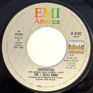 THE J. GEILS BAND - CENTERFOLD - 1981 - GOOD CONDITION - 45 VINYL - Picture 1 of 3