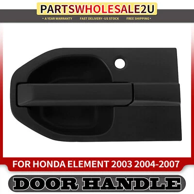 Manija de puerta exterior negra con textura lateral del pasajero delantero para Honda Element 03-07 Foto 1 de 4