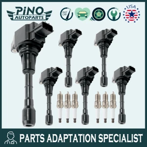 6 bobinas de encendido + bujía UF550 para Infiniti Nissan Máxima Altima Murano 3,5 L - Imagen 1 de 7