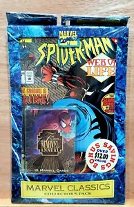 Spider-man Marvel Classics Collectors Pack w/ 1995 Marvel Flair 10 Card Pack - Picture 1 of 4