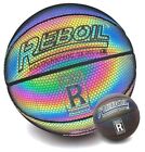REBOILPHASE Leather Basketball Size 3-7 - 5 Kids & Youth - 27.5" Multi Rainbow