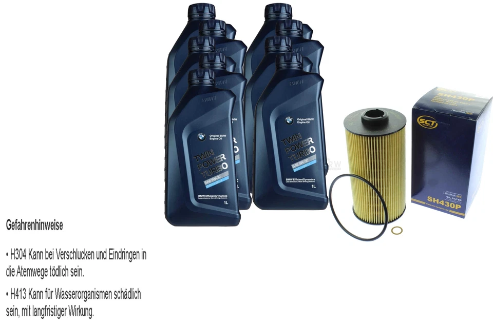 für BMW Motoröl 9l SCT Ölfilter SH 430 P 5er Touring E34 E39 7er E38 E32 8er E31 - Bild 1 von 4