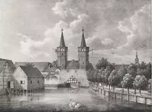 STARGARD IN POMMERN / STARGARD - Toransicht - Lithographie 1846 - Picture 1 of 2