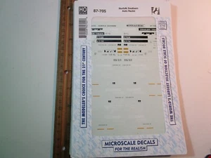 MICROSCALE HO 1/87 Scale DECALS Norfolk Southern Auto Racks 87-705 - Picture 1 of 1
