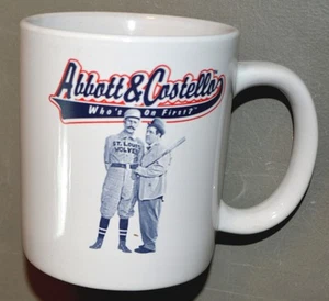 Cerami coffee mug - Abbott and Costello - Who's On First? routine - Picture 1 of 3