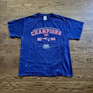 Vintage Y2K NEW ENGLAND PATRIOTS 2004 AFC Champions NFL Football Shirt Gr. M - Bild 1 von 5