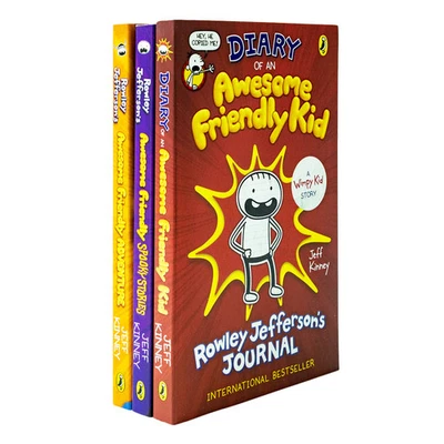 Diary of an Awesome Friendly Kid 3 Book Set by Jeff Kinney | Fun,  | Jeff Kinney - Image 1 of 4