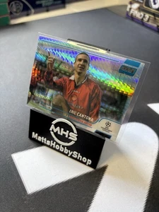 2021-22 Topps Stadium Club Chrome UCL - Blue Prism Refractor #99 Eric Cantona - Bild 1 von 2
