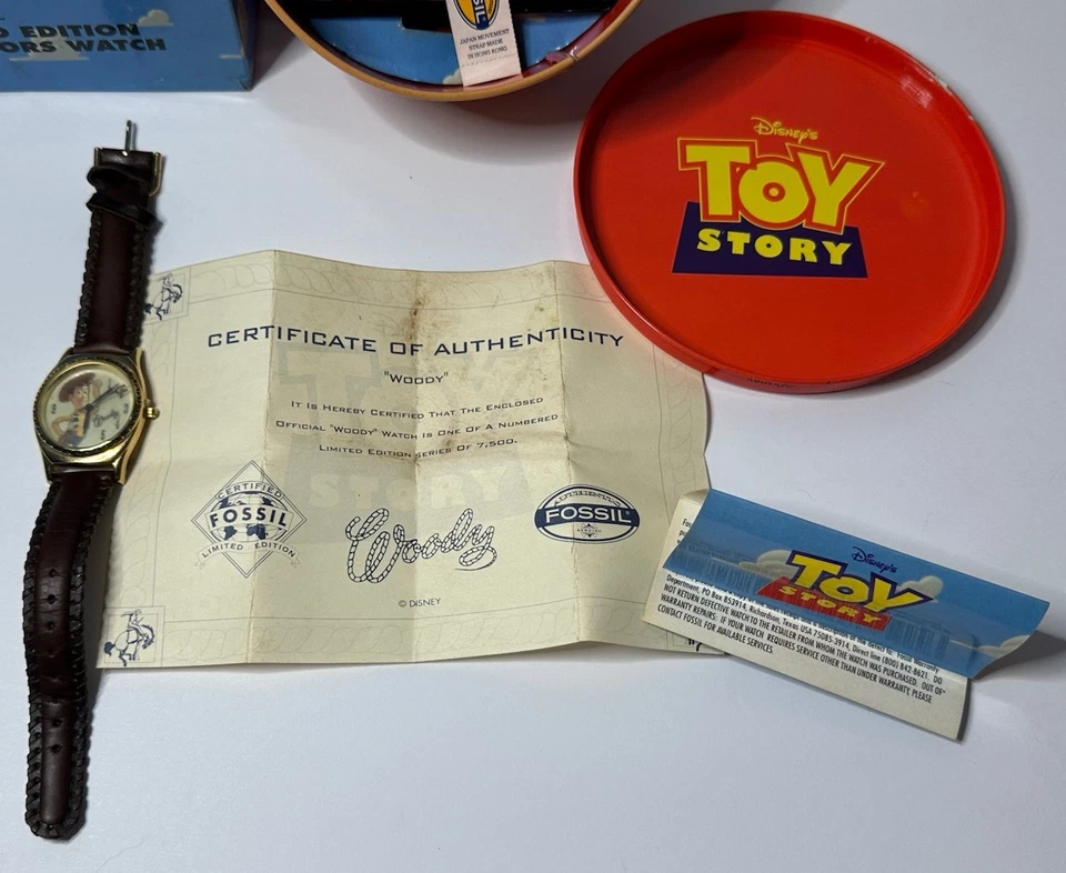 Fossil Collectibles 1996 Toy Story Woody Watch Limited Edition Old Stock