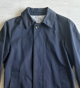Ring jacket chester coat trench coat size 42 cotton navy made in Japan 104 - Picture 1 of 10