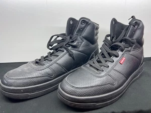Zapatillas deportivas informales superiores sintéticas talla 12 negras Levis para hombre - Imagen 1 de 10