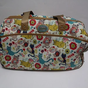 Uber Cool LILY BLOOM Green Living umweltfreundlich 20" Seesack auf Rollen KATZENMOTIV - Bild 1 von 9