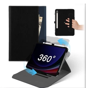 Full Body Lather Folio Case Cover for Samsung Galaxy Tab S8 S9 S10 Ultra 14.6" - Picture 1 of 19