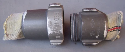 2 pieces 1.5” fire hose RED HAT coupling male/female 1 1/2” NH - Image 1 of 4