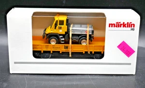 HO Märklin 00754-09 Flachwagen mit Fahrzeug - Bild 1 von 3