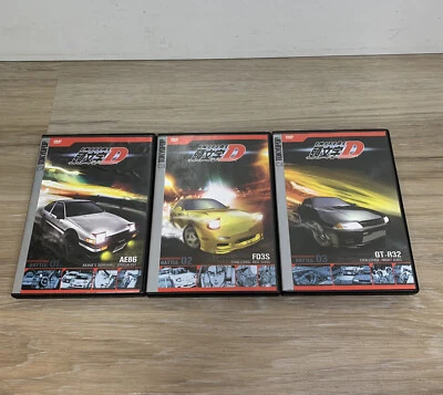 INITIAL D BATTLES 01-02-03 DVD Region 1 With Cards - Image 1 of 4