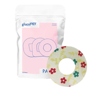 Glucology Freestyle Libre CGM Patch | Adhesive & Water Resistant | Flowers