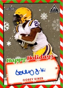 2022 Leaf Happy Holidays COREY KINER #HH-CK1 Base Auto RC - Picture 1 of 2