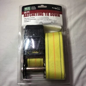 Ratchet Tie Down Strap BIG TOP 2"x20' 2500lbs Test Polyester Webbing 47764 NEW - Picture 1 of 5