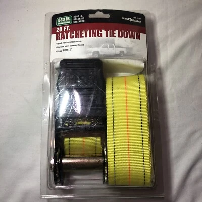 Correa de amarre de trinquete BIG TOP 2"x20' 2500 lb correa de poliéster de prueba 47764 NUEVO Foto 1 de 4