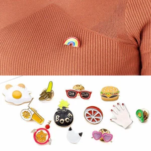 3X Creative Cartoon Animal Fruit Collar Pin Badge Corsage Kid Brooch -48 Pattern - Picture 1 of 53