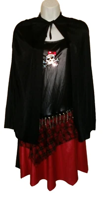 Nova Capa Chapéu Fantasia Bruxa Punk Feminina Tamanho Único Halloween - Imagem 1 de 4