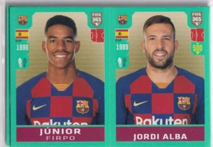 Panini Fifa 365 2020 Sticker Numéro 93 Junior Firpo - Jordi Alba - Picture 1 of 2