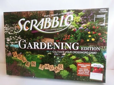 SCRABBLE Gardening Edition   BRAND NEW Crossword Board Game Hasbro - Image 1 of 2