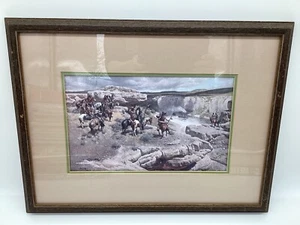 Frank McCarthy Framed The Fireboat 20x16 Native American western art print - Picture 1 of 9