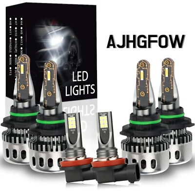 For Honda Civic 2006-2015 Combo LED Headlight High+Low & Fog Light Bulbs Kit - Image 1 of 4