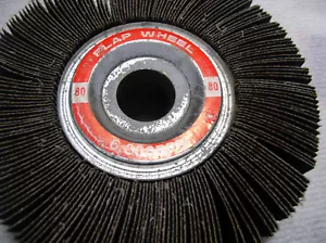 KLAPPRAD 2 Stück. 6"" x 2"" x 1"" x 80er KÖRNUNG SCHLEIFEN UND ENTGRATEN KLAPPENRAD - Bild 1 von 4