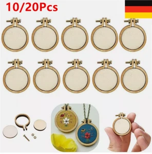 Schmuckherstellung Stickrahmen Accessoires 10/20 Sätze Ring Aus Holz Praktisch - Picture 1 of 19