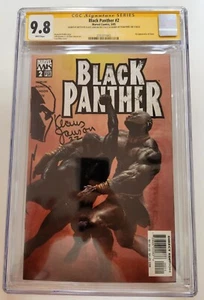 BLACK PANTHER #2 2005 CGC 9.8 SIGNED & SKETCH BY JANSON & RIBIC 1ST SHURI! - Picture 1 of 2