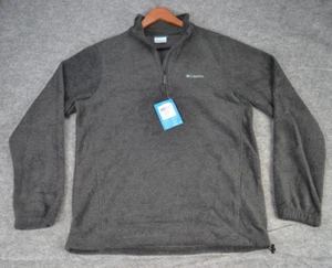 NEW! COLUMBIA Steens Mountain Half Zip Fleece Sweatshirt Grey Mens Size Small - Picture 1 of 15