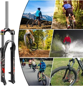 BUCKLOS MTB Suspension Fork 26" 100mm Travel Disc Brake Lockout QR 9mm XC Ridin - Picture 1 of 5