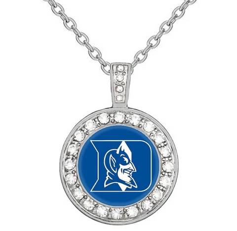 Blue Devils Womens Sterling Silver Necklace Football Gift D18 Cover