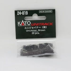 Kato Unitrack 24-819 Unijoiner Brown 20 pcs for HO & N Scale Model Trains - Picture 1 of 3