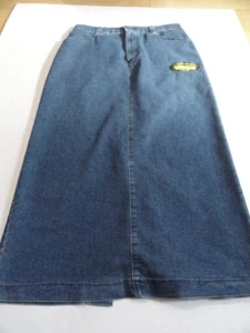 Lee gerader jeansblauer Rock lang Baumwollmischung Gr. 14 M mit Etikett Stretch - Bild 1 von 10