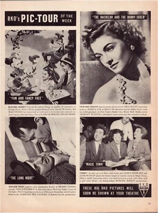 Print Ad Disney RKO Fun Fancy Free Film 1947 Full Page Magazine 10.5"x13.5" - Picture 1 of 1