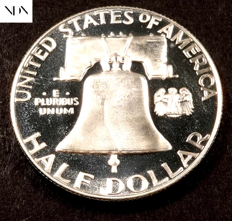 1956 Franklin Half Dollar - Choice Proof (CAMEO) - 90% Silver #H902 Cover