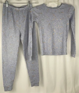 Danskin Girl's 2-piece Pajama Set, Lavender with Gold Stars , Size 8 - Picture 1 of 12