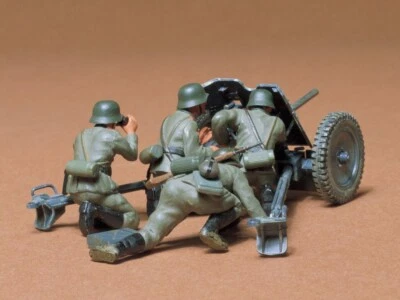 Tamiya 35035 Tedesco 37mm Ainti-Tank Pistola (PAK35/36) 1/35 Scala Plastic Kit - Immagine 1 di 4