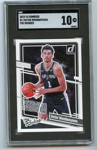 2023-24 Donruss Victor Wembanyama Spurs #1 The Rookies 🚀😳💥 SGC Calificado 10 - Imagen 1 de 2