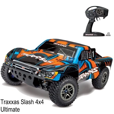 TRAXXAS # TRX68077-4ORNG Slash 4x4 Ultimate RTR TQi TSM Orange 1/10 4WD - Bild 1 von 4