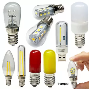 Mini LED Light Bulbs E12 E14 E17 B22 USB SMD Filament Fridge Oven Lamp 110V 220V - Picture 1 of 65